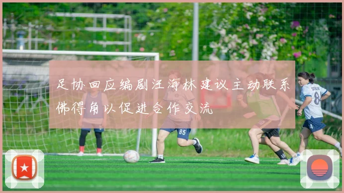足协回应编剧汪海林建议主动联系佛得角以促进合作交流
